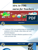 Intro To TOK - Crash Course For Teachers