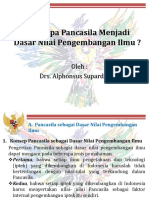 Pancasila Sebagai Dasar Ilmu Masa Depan