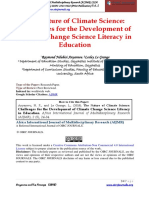 The Nature of Climate Science Challenges for the Development of Climate Change Science Literacy in Education