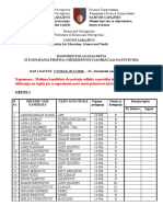 Raspored T 06-11-2018 Ju Studentski Centar Nedzarici