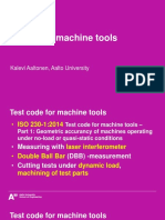 Testing Machine Tools 2016