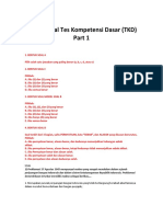 Latihan Soal Tes Kompetensi Dasar Part 1