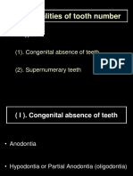 Abnormalities of Tooth Number: Two Types