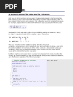 Functions (II) : Arguments Passed by Value and by Reference