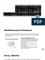 Multidimensional Database, Array