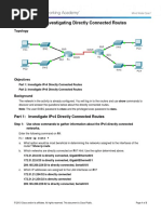 1.3.2.5 Packet Tracer - Investigating Directly Connected Routes Instructions