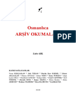 Osmanlıca Arşiv Okumaları