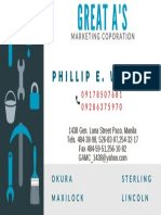 Phillip E. Verosil: Marketing Coporation