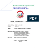 Zapata Combinada Trapezoidal