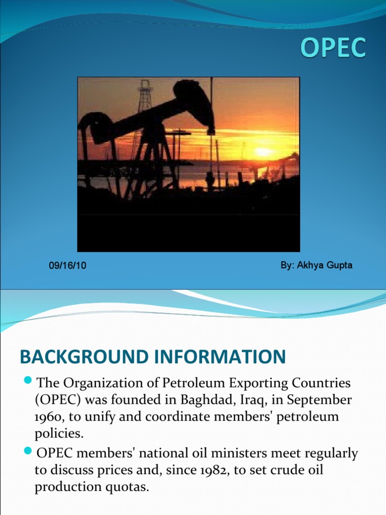 Opec | PDF | Opec | Petroleum