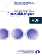 Evaluation Non Certificative - 2010 - 5e Primaire - Lecture - Pistes Didactiques (Ressource 8130)