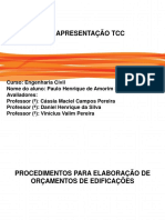 Elaboração de orçamentos de obras civis