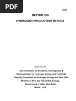 Report on Hydrogen Production