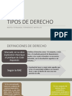 Tipos de Derecho