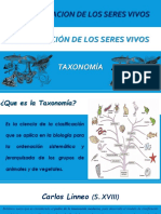 CLASE Clasificacion de Los Seres Vivos TAXONOMIA