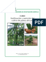 2. Fertilización y Nutrición Del Cultivo de Palma Africana.