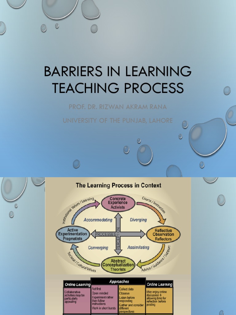2-Barriers in Learning Teaching Process | PDF