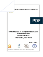 Plan Integral de Gestion Ambiental de Residuos Solidos PDF
