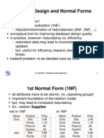 Database Design and Normal Forms: O. Günther: Database Management 1