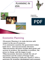 Economic Planning in India: Prepared By:-P Sirish Kumar