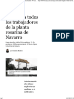 Acindar Despidió a Todos Los Trabajadores de La Planta Rosarina de Navarro