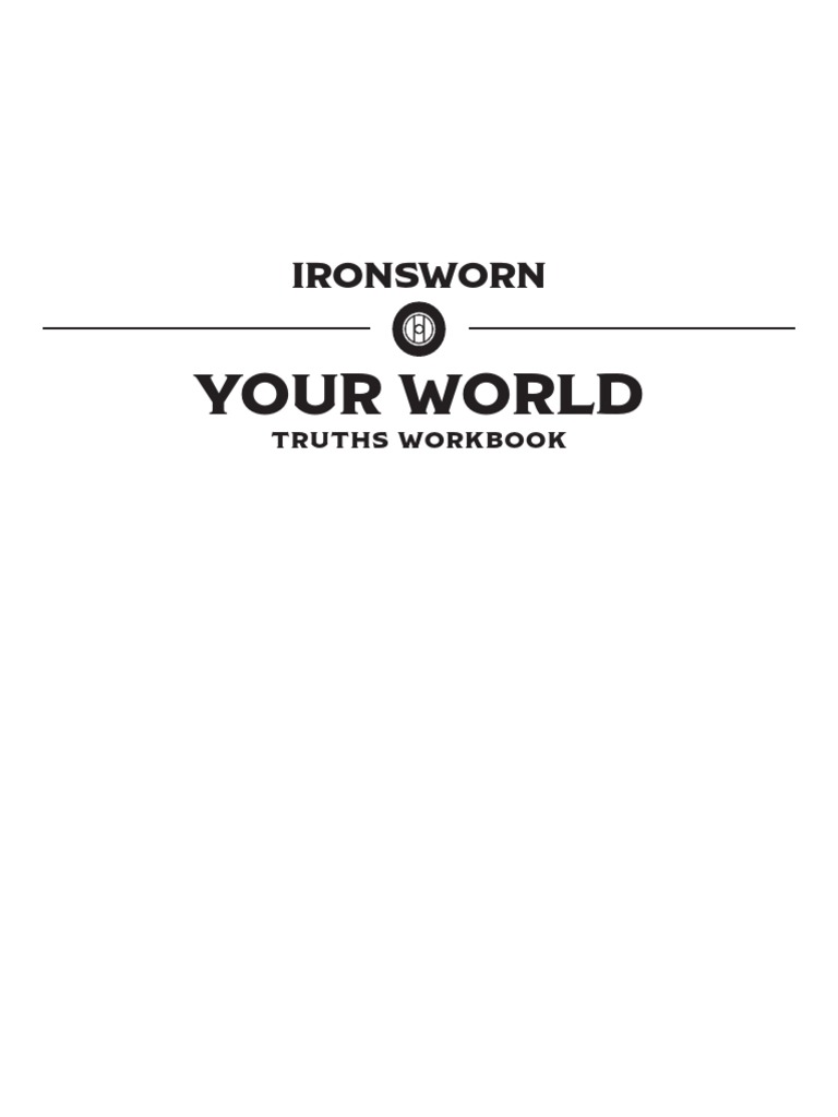Ironsworn Truths Workbook PDF Elves
