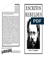 Escritos Rebeldes Por Pierre J. Proudhon PDF