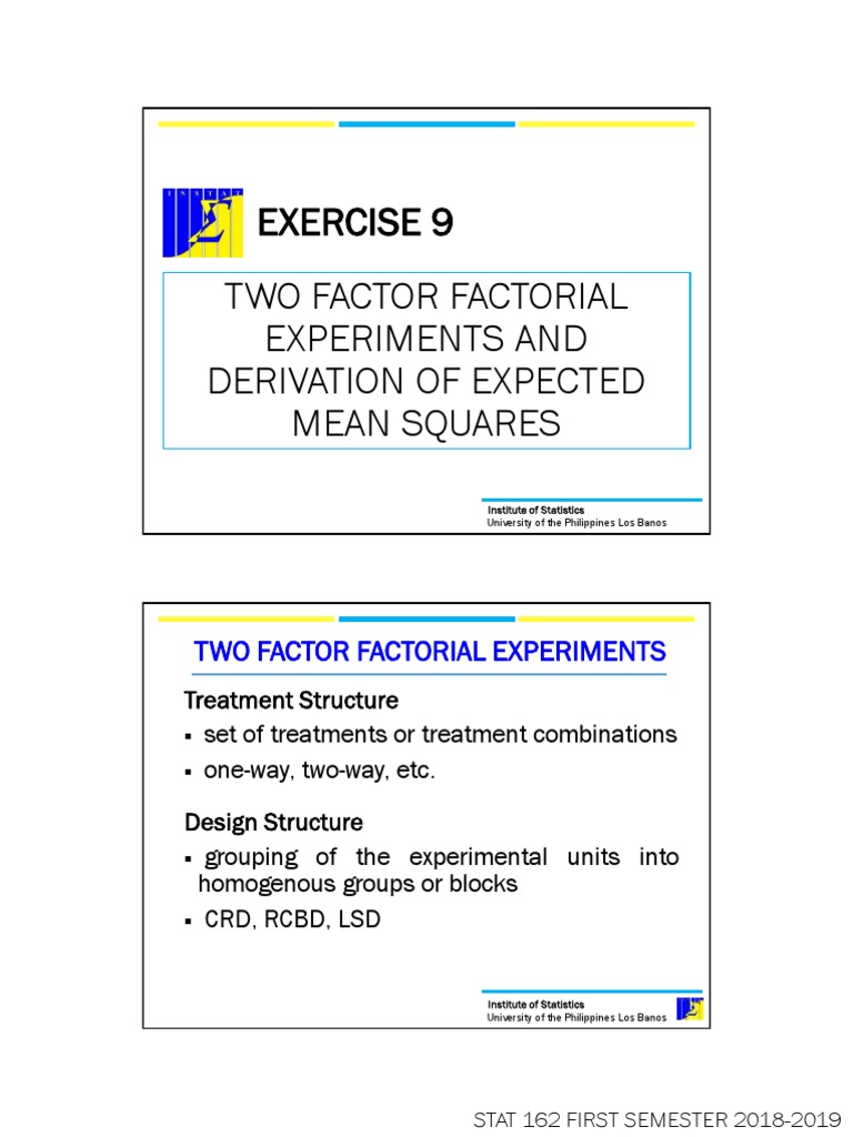 Two-Factor Factorial Experiments Guide | PDF | Experiment | Rice