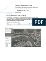 Hidrologia Básica Ubicacion de Punto de Estudio