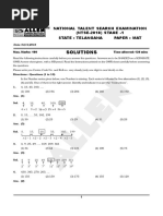 Mat Ntse 2019 Stage 1 Solutions Telangana