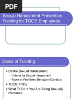 Sexual Harassment Awareness Training