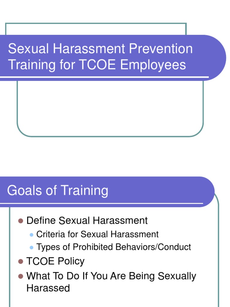Sexual Harassment Awareness Training | PDF | Sexual Harassment | Harassment