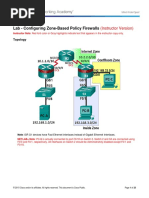 4.4.1.2 Lab - Configuring Zone-Based Policy Firewalls