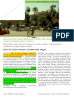 Aproximación Bioclimática Para El Diseño de Espacios Públicos, Análisis Inicial en Distintas Plazas Chilena