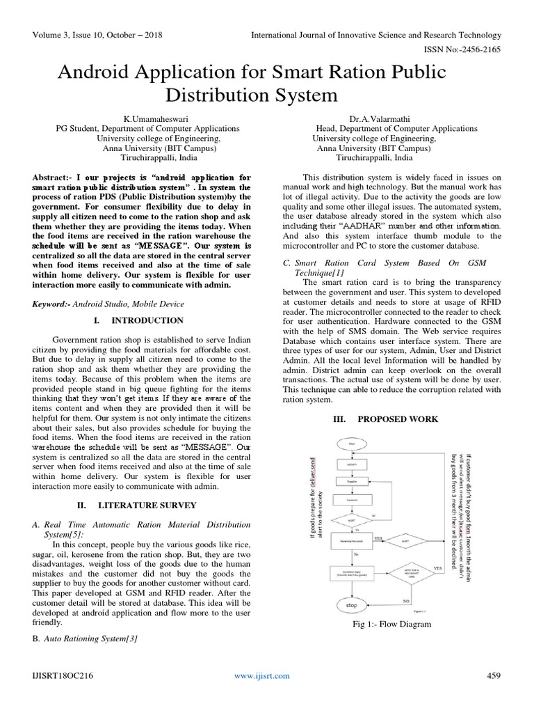 Smart Ration Distribution System App | PDF | Databases | Retail
