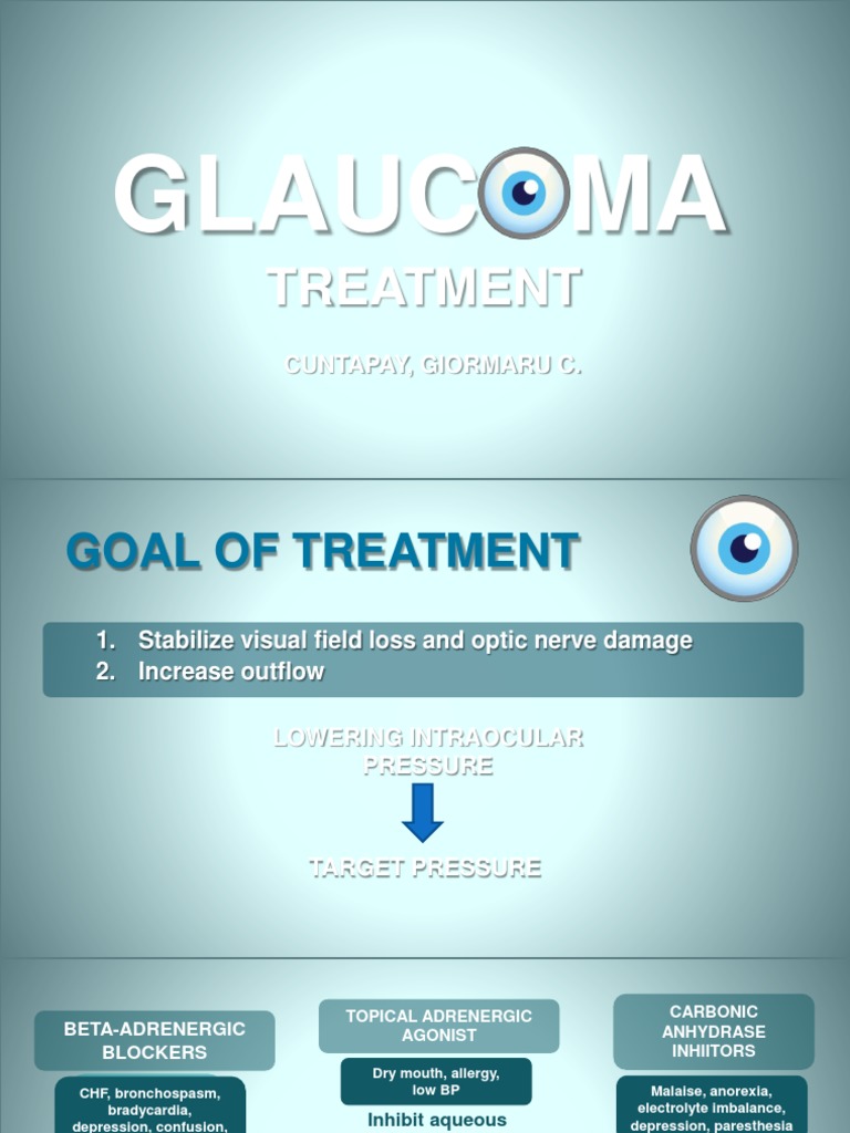 Glaucoma Treatment Options and Goals | PDF