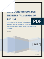 Conundrums For Engineer Ali Mirza Of Jhelum