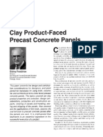Clay Product-Faced Precast Concrete Panels