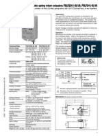 Fire and Smoke Spring Return Actuators FSLF230 (-S) US, FSLF24 (-S) US