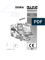 Dulevo 200 Quattro - Manual Operação