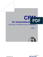 Detecon Opinion Paper CRM für Automobilzulieferer. Die Chance zur Differenzierung im Wettbewerb