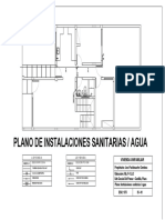 Plano de Instalaciones Sanitarias / Agua: Vivienda Unifamiliar