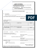 Form 7, Application For Advance Credit