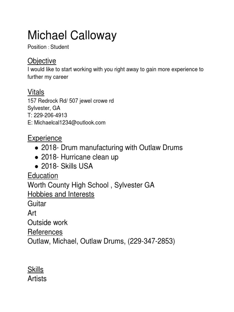 Aspiring Student Seeking Experience | PDF