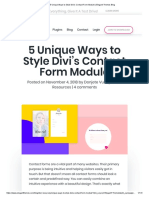 5 Unique Ways To Style Divi's Contact Form Module - Elegant Themes Blog