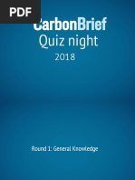 The Carbon Brief Quiz 2018