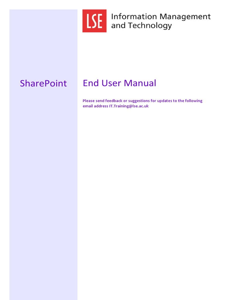 Sharepoint Online Tutorial | PDF | Share Point | Computer File