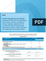 Tarif Standard de Comisioane PF