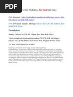 Download Biology Science for Life 5th Edition Test Bank Belk Maier by qamez SN392414139 doc pdf