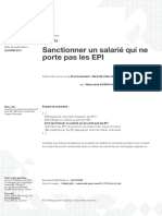 Sanctionner Un Salarié Qui Ne Porte Pas Les EPI